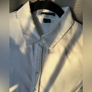 Theory Women's White Button-Down Shirt